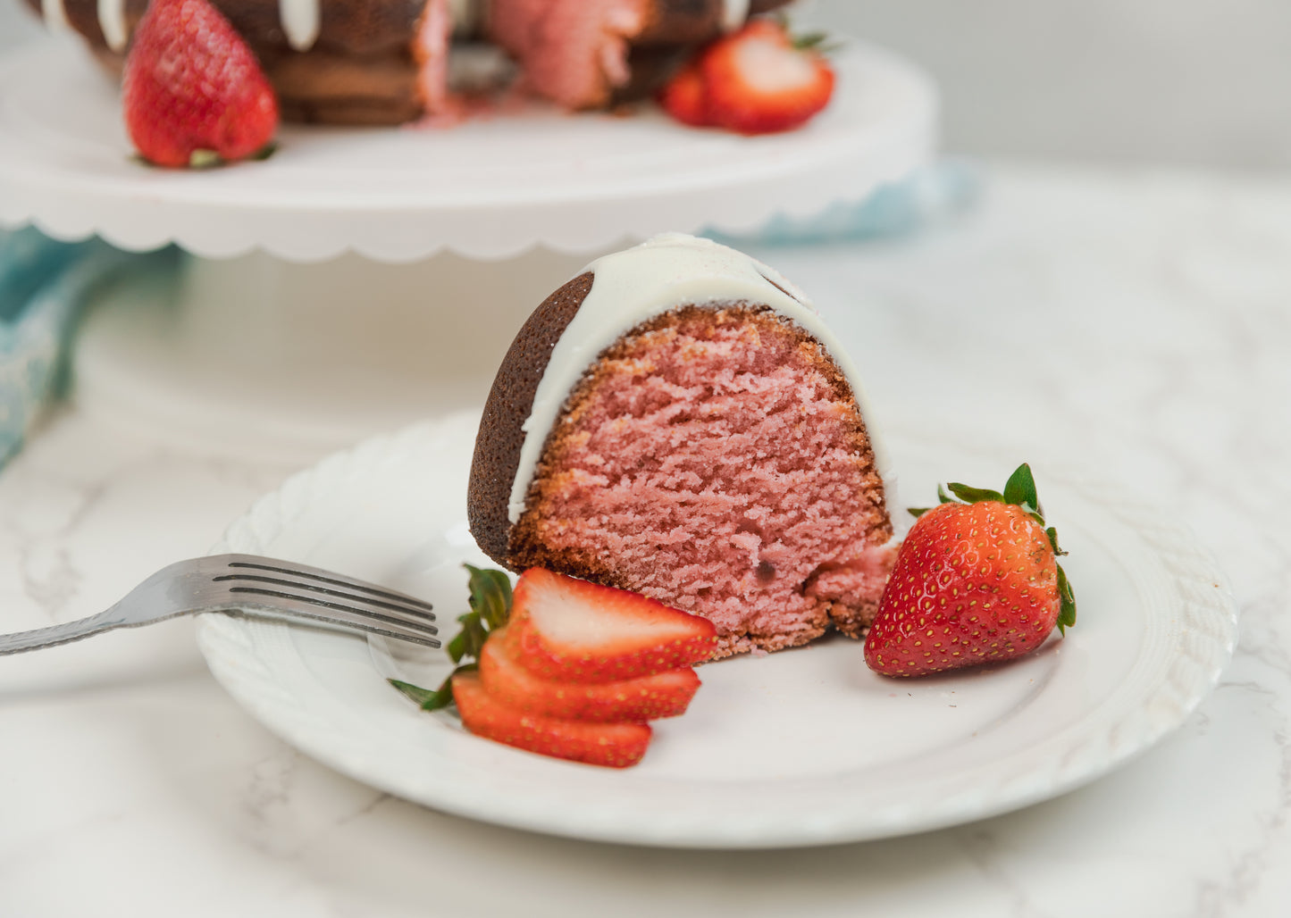 Gluten Free Strawberry Pound Cake