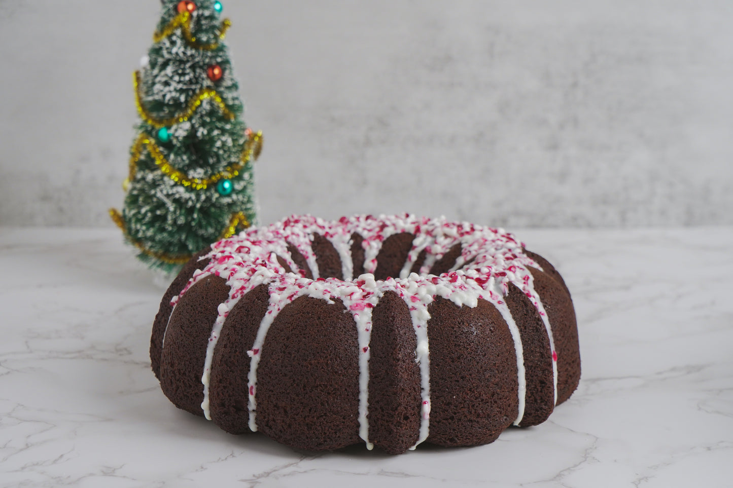 "Peppermint Bark" Pound Cake