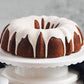 “Almond” Pound Cake with White Chocolate Ganache